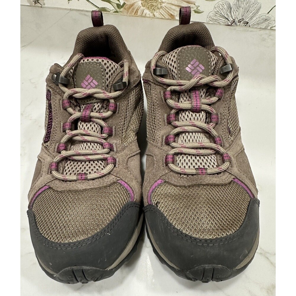 Columbia Women’s Access Point II Waterproof‎ Hiking Shoe Brown & Purple Size 8.5